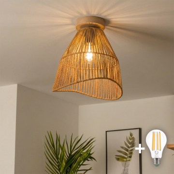 Brilagi - LED plafonski luster CERIA BOHO 1xE27/40W/230V prečnika 30 cm smeđa/hrast