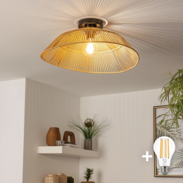 Brilagi - LED plafonski luster CERIA BOHO 1xE27/40W/230V prečnika 50 cm braon
