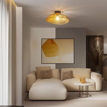Brilagi - LED plafonski luster CERIA BOHO 1xE27/40W/230V prečnika 50 cm braon