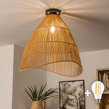 Brilagi - LED plafonski luster CERIA BOHO 1xE27/40W/230V prečnika 50 cm braon
