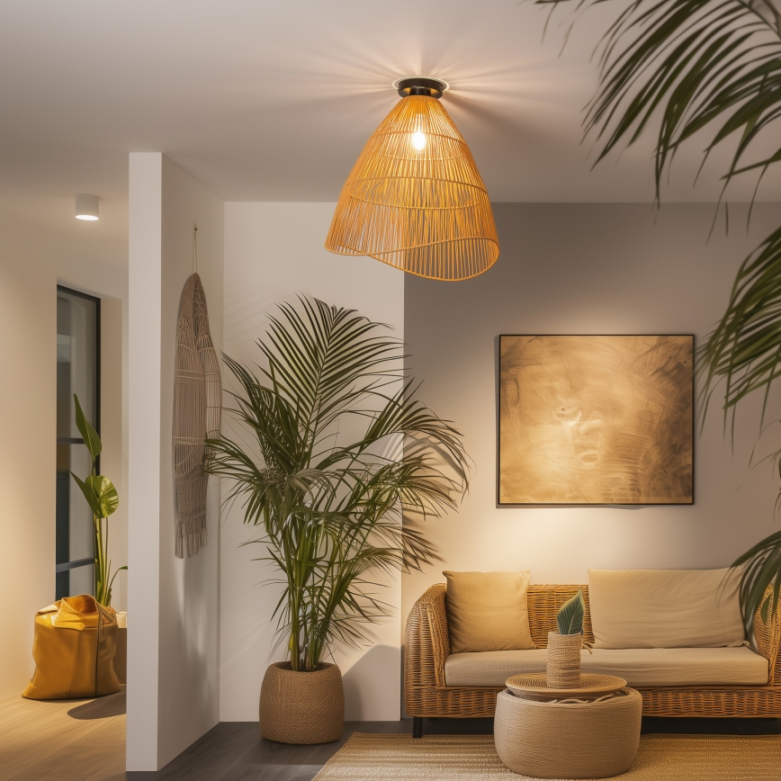 Brilagi - LED plafonski luster CERIA BOHO 1xE27/40W/230V prečnika 50 cm braon
