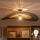 Brilagi - LED plafonski luster CERIA BOHO 1xE27/60W/230V prečnik 100 cm crna/smeđa
