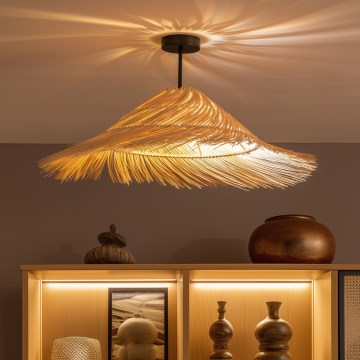 Brilagi - LED plafonski luster CERIA BOHO 1xE27/60W/230V prečnik 70 cm crna/bež