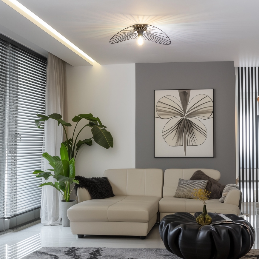 Brilagi - LED plafonski luster CERIA WIRE 1xE27/40W/230V 40x56 cm crni