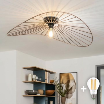 Brilagi - LED plafonski luster CERIA WIRE 1xE27/40W/230V 60x80 cm bronza