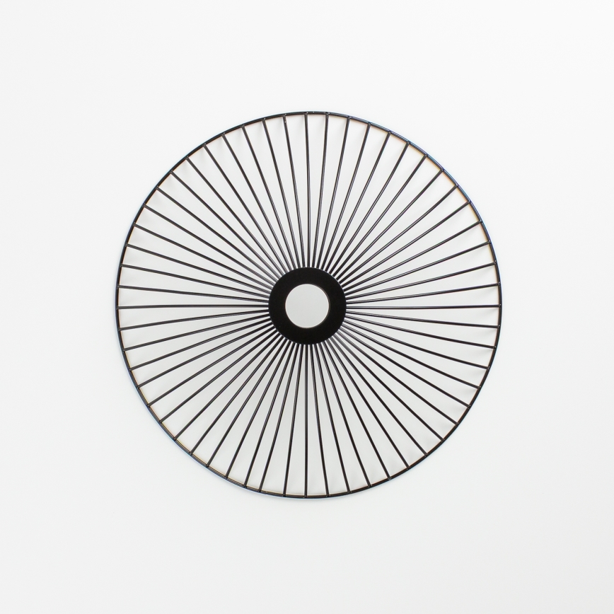 Brilagi - LED plafonski luster CERIA WIRE 1xE27/40W/230V prečnik 26 cm crna/hrast