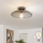Brilagi - LED plafonski luster CERIA WIRE 1xE27/40W/230V prečnik 26 cm crna