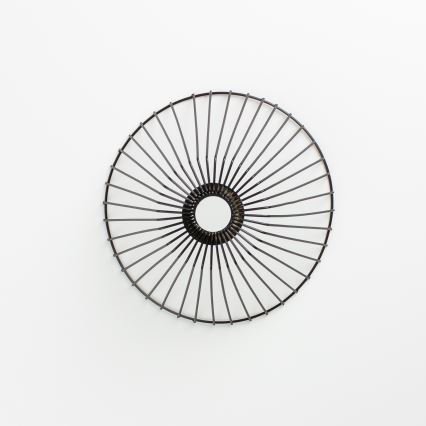 Brilagi - LED plafonski luster CERIA WIRE 1xE27/40W/230V prečnik 30 cm crna/hrast