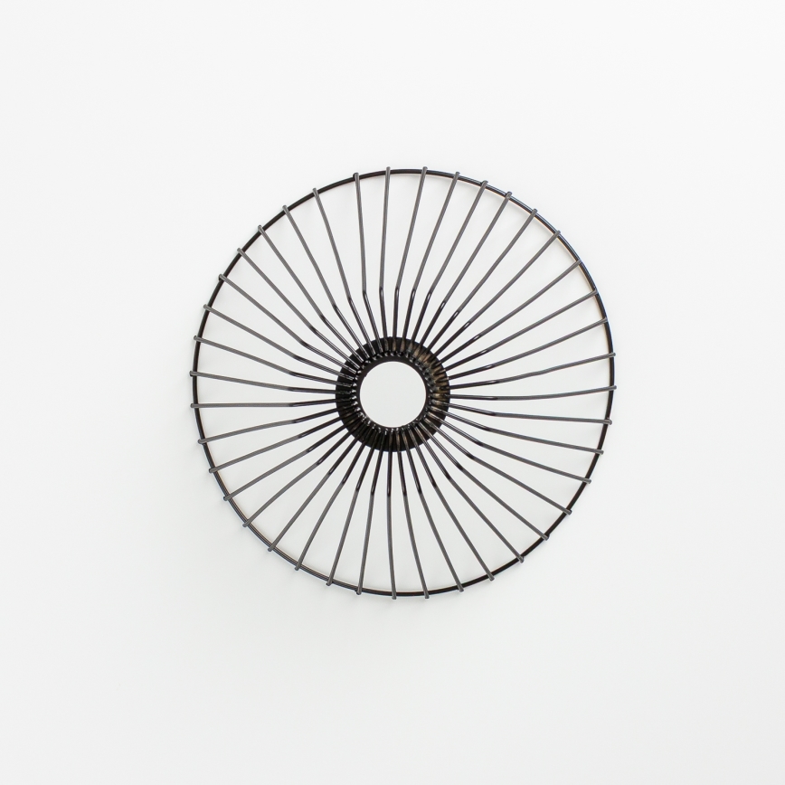 Brilagi - LED plafonski luster CERIA WIRE 1xE27/40W/230V prečnik 30 cm crna/hrast