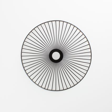 Brilagi - LED plafonski luster CERIA WIRE 1xE27/40W/230V prečnik 38 cm crna/hrast