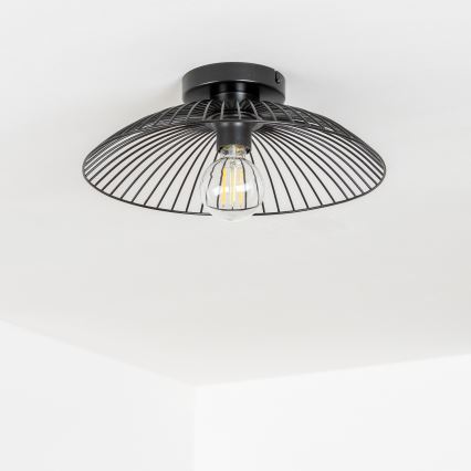 Brilagi - LED plafonski luster CERIA WIRE 1xE27/40W/230V, prečnik 38 cm, crne boje
