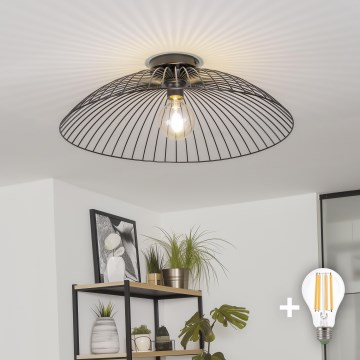 Brilagi - LED plafonski luster CERIA WIRE 1xE27/40W/230V, prečnik 60 cm, crna