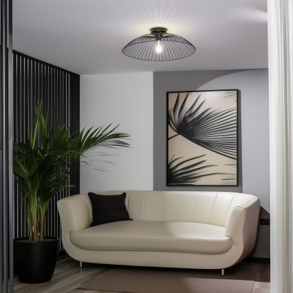 Brilagi - LED plafonski luster CERIA WIRE 1xE27/40W/230V, prečnik 60 cm, crna