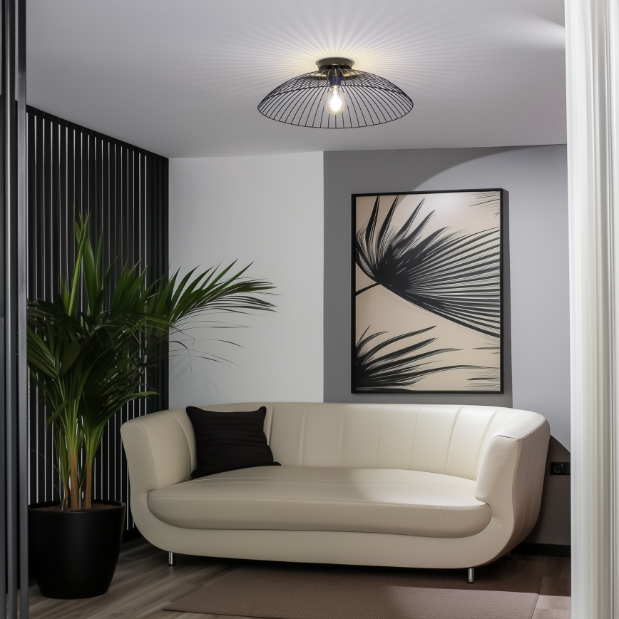 Brilagi - LED plafonski luster CERIA WIRE 1xE27/40W/230V, prečnik 60 cm, crna