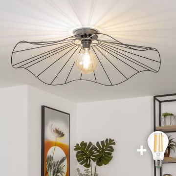 Brilagi - LED plafonski luster CERIA WIRE 1xE27/40W/230V prečnik 80 cm crni