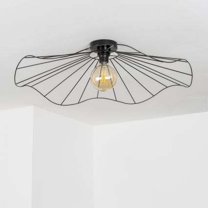 Brilagi - LED plafonski luster CERIA WIRE 1xE27/40W/230V prečnik 80 cm crni