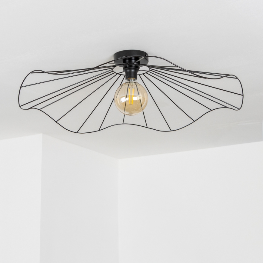 Brilagi - LED plafonski luster CERIA WIRE 1xE27/40W/230V prečnik 80 cm crni