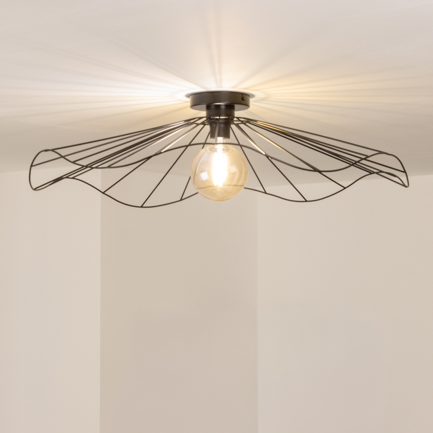 Brilagi - LED plafonski luster CERIA WIRE 1xE27/40W/230V prečnik 80 cm crni