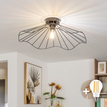 Brilagi - LED plafonski luster CERIA WIRE 1xE27/40W/230V prečnika 60 cm crna