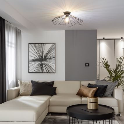 Brilagi - LED plafonski luster CERIA WIRE 1xE27/40W/230V prečnika 60 cm crna