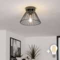 BRILAGI - LED plafonski luster CERIA WIRE 1xE27/40W/230V Ø 30 cm crna