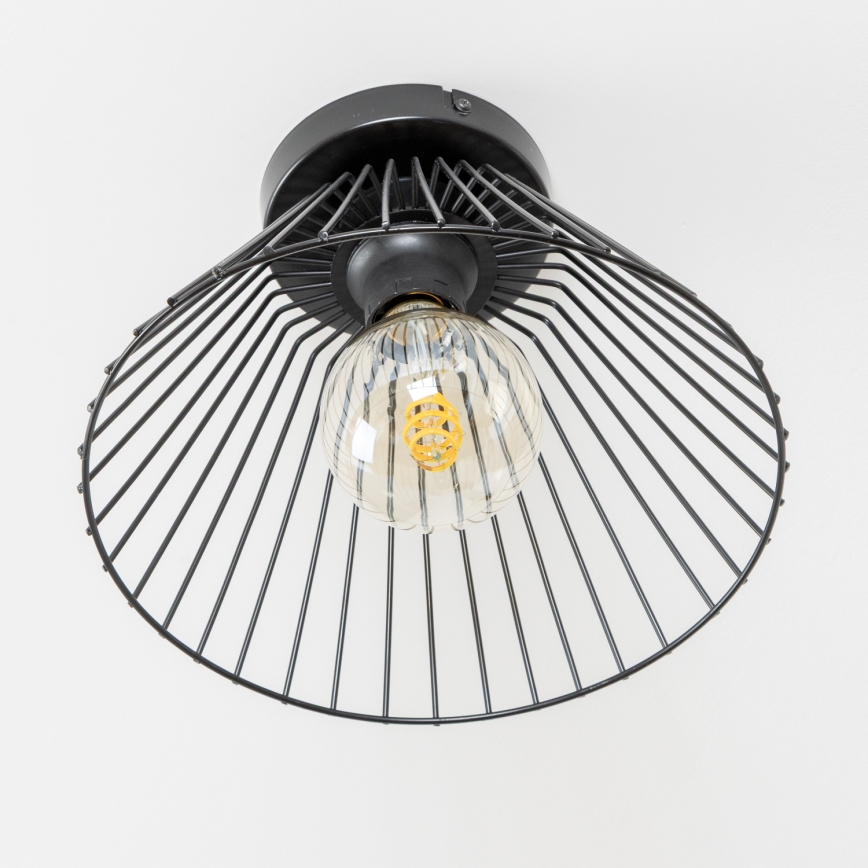 Brilagi - LED plafonski luster CERIA WIRE 1xE27/40W/230V Ø 30 cm crna