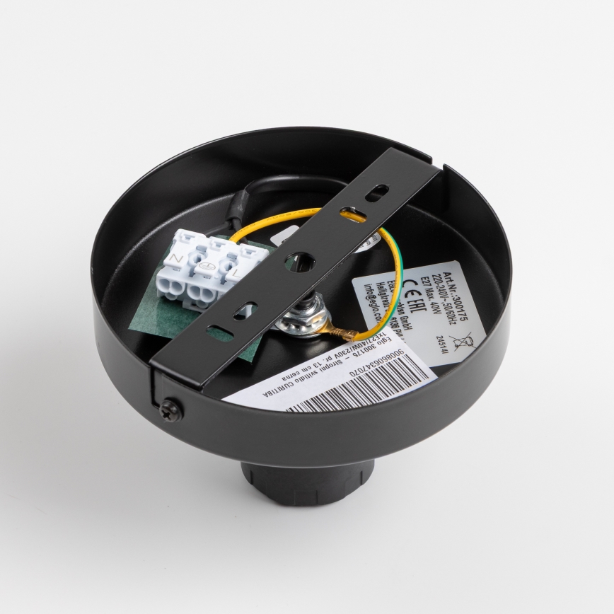 Brilagi - LED plafonski luster CERIA WIRE 1xE27/40W/230V Ø 30 cm crna