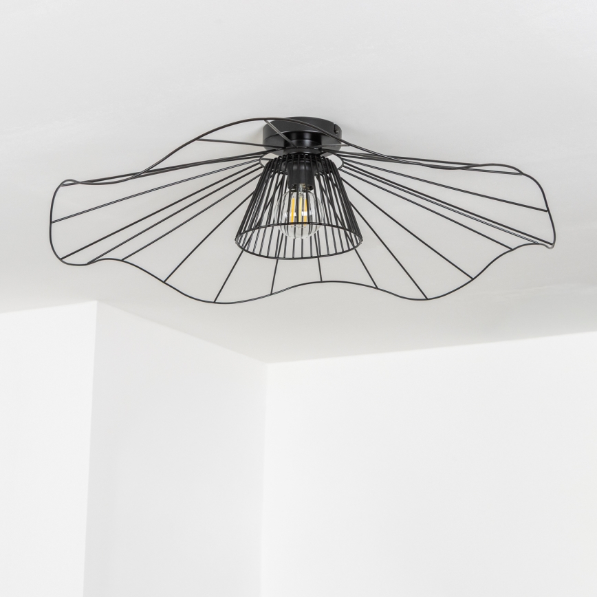 Brilagi - LED plafonski luster CERIA WIRE 1xE27/40W/230V Ø 80 cm crna