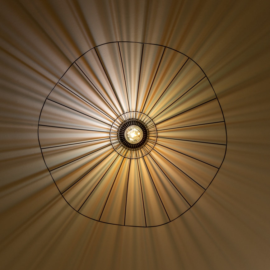 Brilagi - LED plafonski luster CERIA WIRE 1xE27/40W/230V Ø 80 cm crna