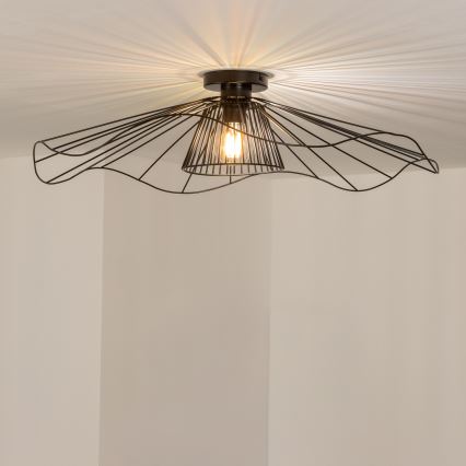 Brilagi - LED plafonski luster CERIA WIRE 1xE27/40W/230V Ø 80 cm crna