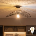 Brilagi - LED plafonski luster CERIA WIRE 1xE27/60W/230V 40x56 cm crna