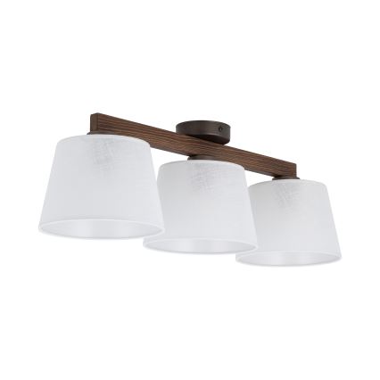 BRILAGI - LED plafonski luster LATTE 3xE27/15W/230V borovina/bela