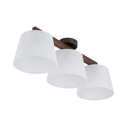 BRILAGI - LED plafonski luster LATTE 3xE27/15W/230V borovina/bela