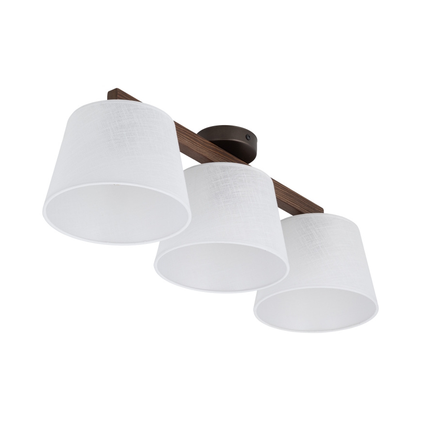 BRILAGI - LED plafonski luster LATTE 3xE27/15W/230V borovina/bela
