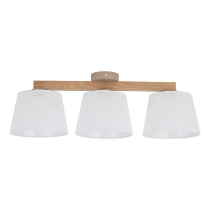 BRILAGI - LED Plafonski luster LATTE SABIA 3xE27/15W/230V borovina/bela