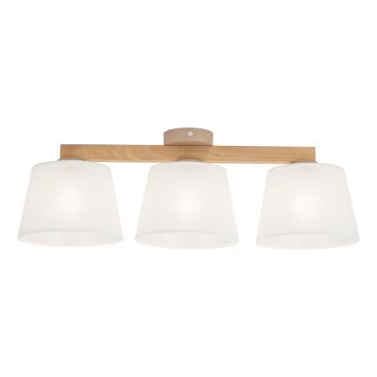 BRILAGI - LED Plafonski luster LATTE SABIA 3xE27/15W/230V borovina/bela