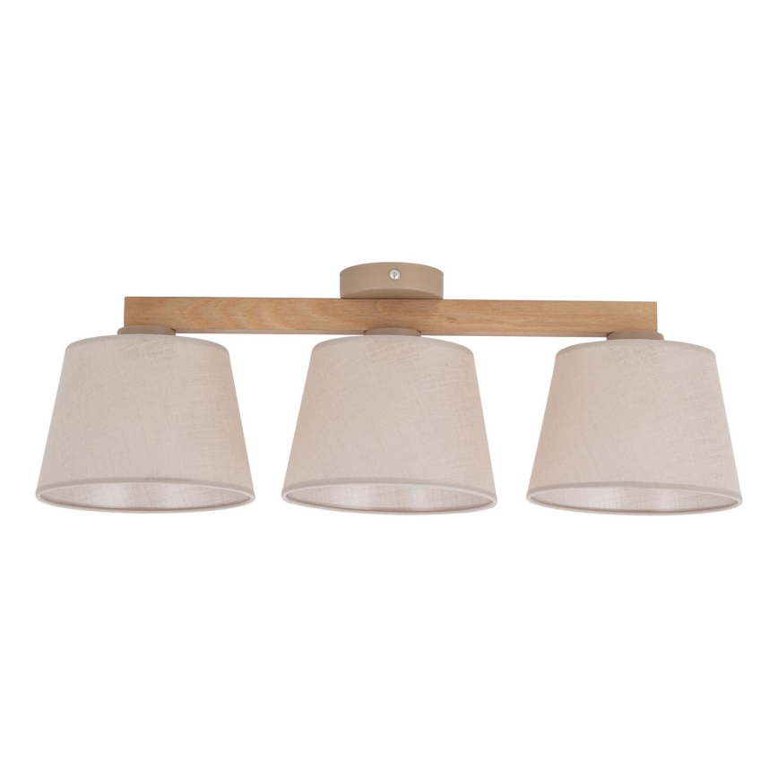 BRILAGI - LED Plafonski luster LATTE SABIA 3xE27/15W/230V borovina/bež
