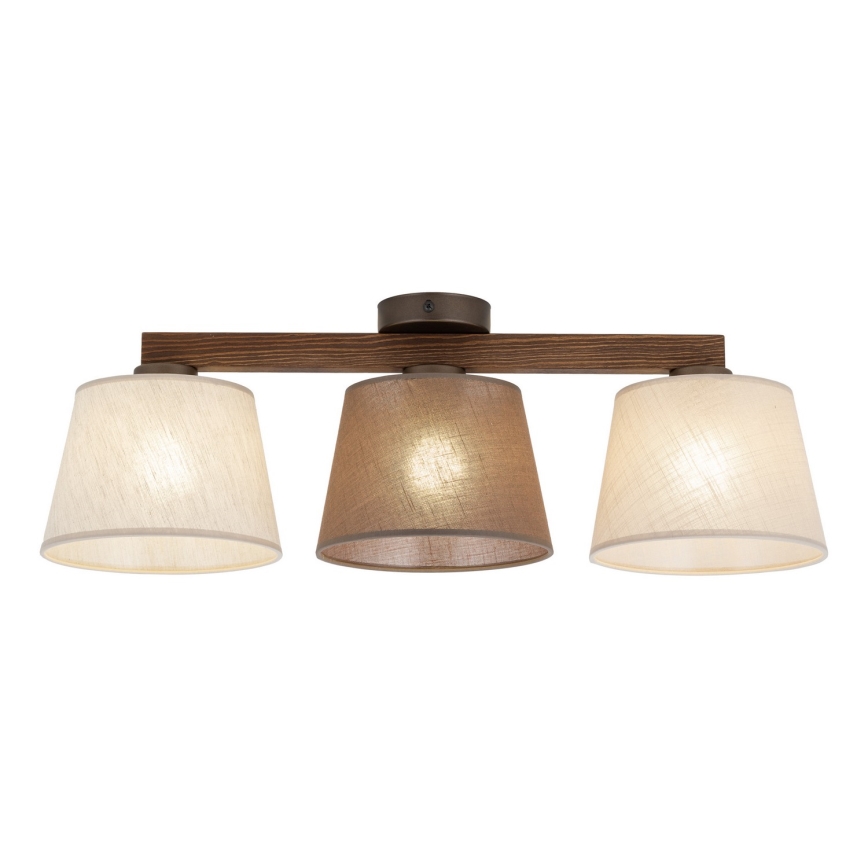 BRILAGI - LED Plafonski luster LATTE SABIA 3xE27/15W/230V borovina/mešavina