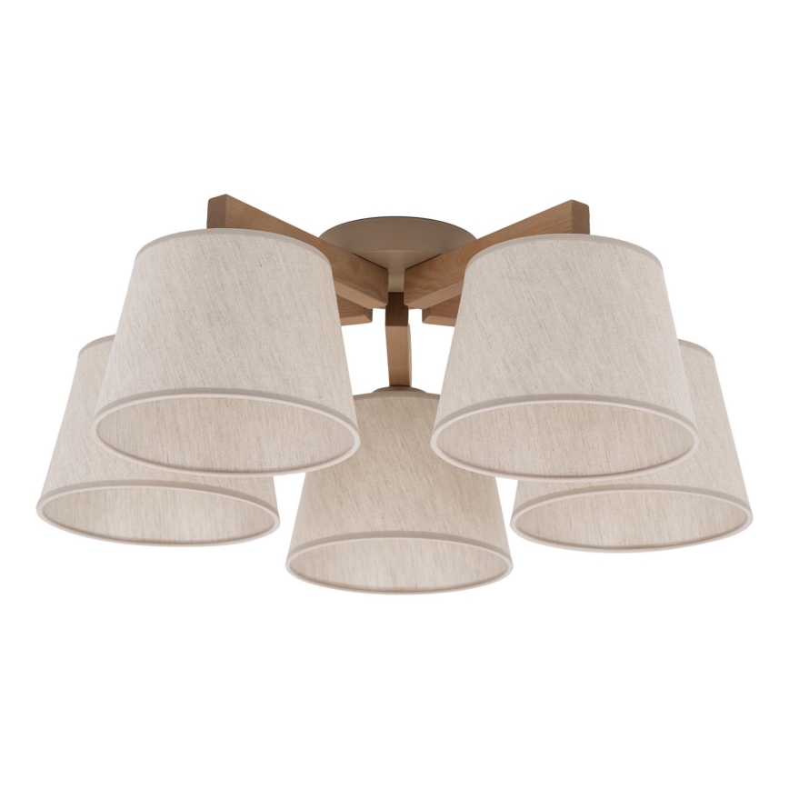 BRILAGI - LED plafonski luster LATTE SABIA 5xE27/15W/230V bor/krem