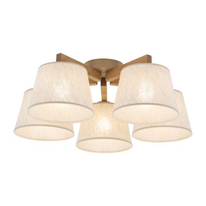 BRILAGI - LED plafonski luster LATTE SABIA 5xE27/15W/230V bor/krem
