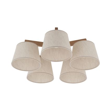 BRILAGI - LED plafonski luster LATTE SABIA 5xE27/15W/230V bor/krem