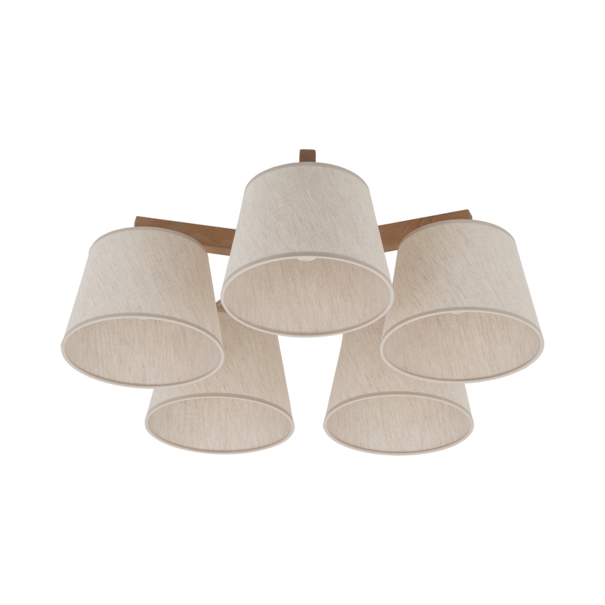 BRILAGI - LED plafonski luster LATTE SABIA 5xE27/15W/230V bor/krem