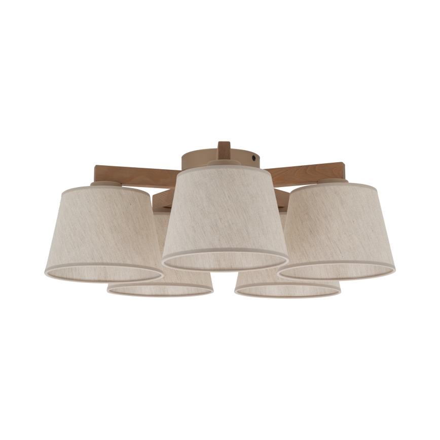 BRILAGI - LED plafonski luster LATTE SABIA 5xE27/15W/230V bor/krem