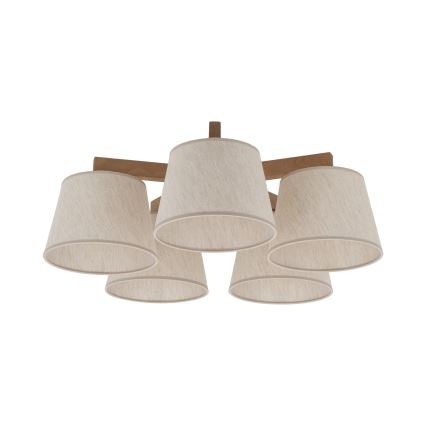 BRILAGI - LED plafonski luster LATTE SABIA 5xE27/15W/230V bor/krem