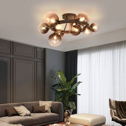 Brilagi - LED plafonski luster MILLA 10xG9/3W/230V braon/zadimljena braon