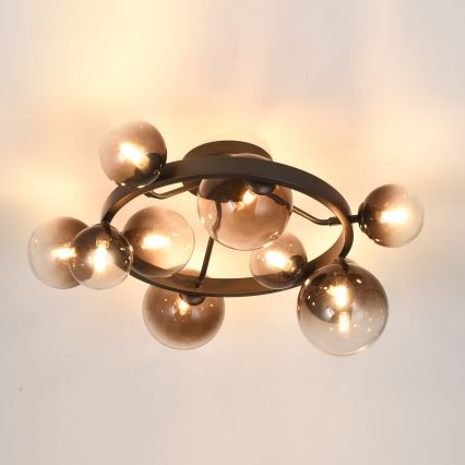 Brilagi - LED plafonski luster MILLA 10xG9/3W/230V braon/zadimljena braon