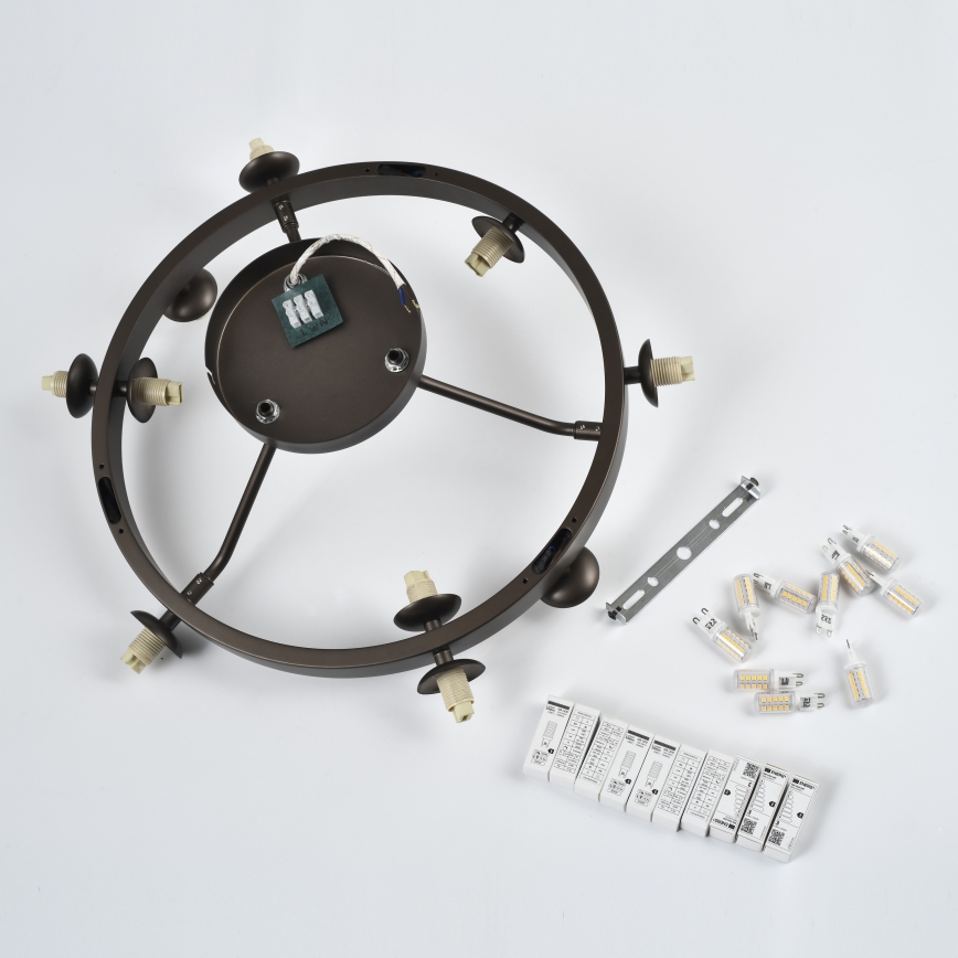 Brilagi - LED plafonski luster MILLA 10xG9/3W/230V braon/zadimljena braon