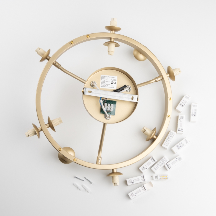 Brilagi - LED plafonski luster MILLA 10xG9/3W/230V zlatna/bela