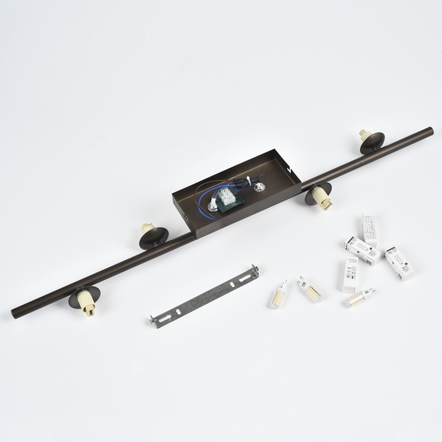 Brilagi - LED plafonski luster MILLA 4xG9/3W/230V braon/dimljeno braon