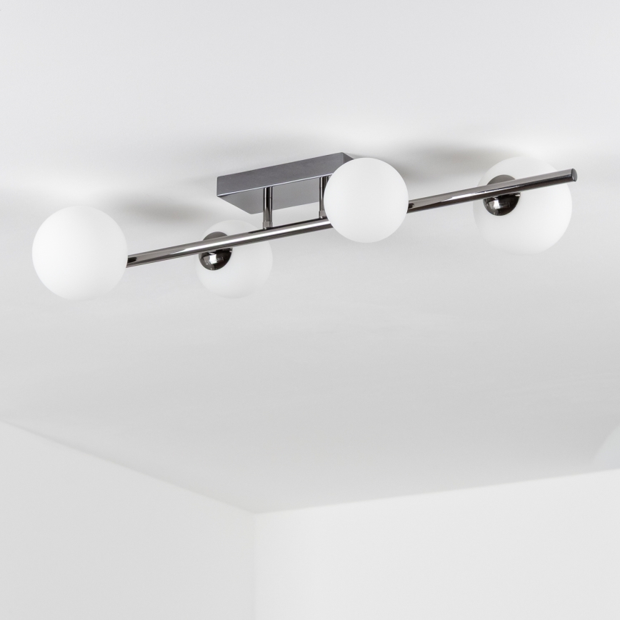 Brilagi - LED plafonski luster MILLA 4xG9/3W/230V crni hrom/bela